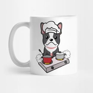 Funny french bulldog is cooking Mug